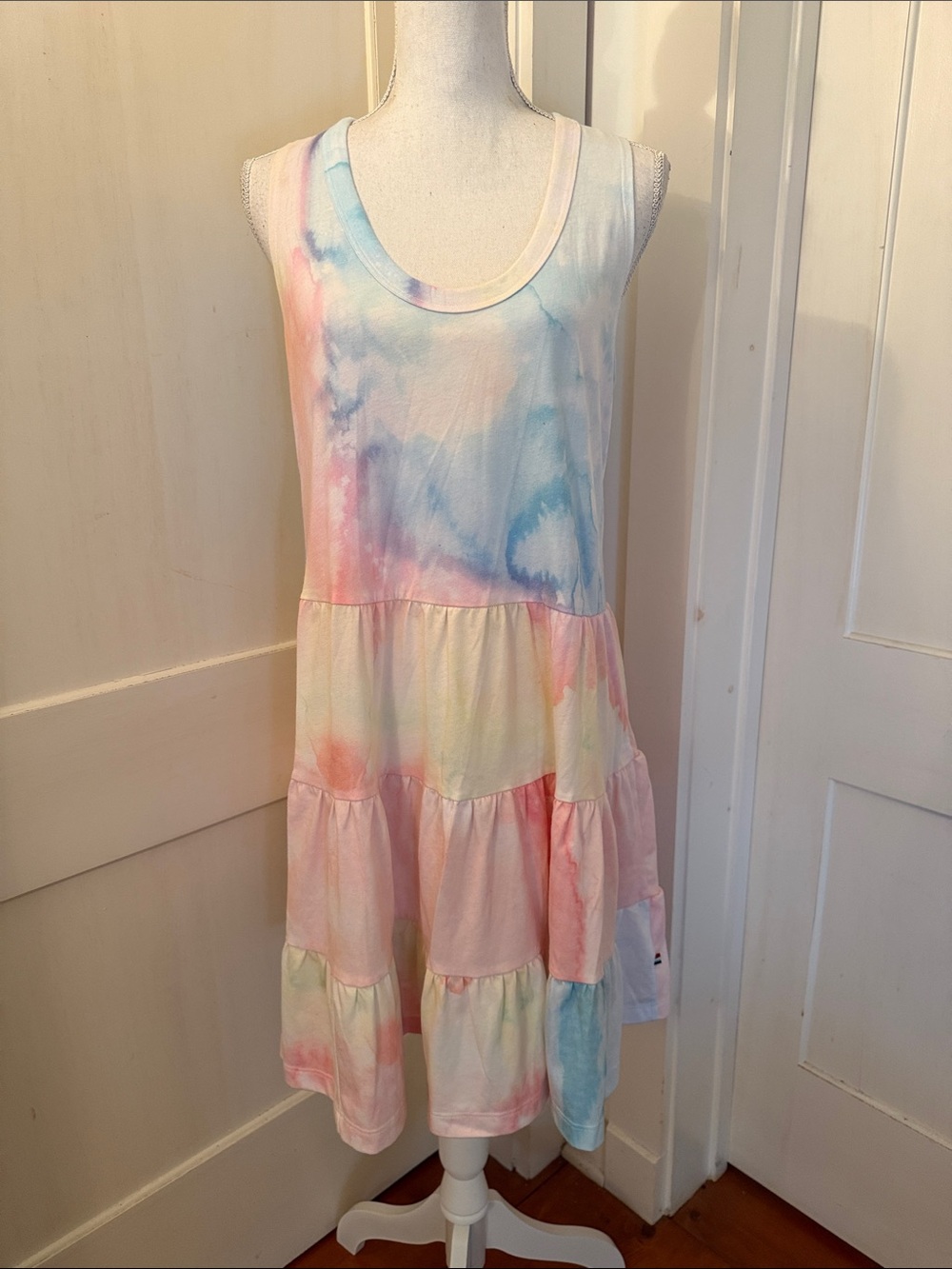 Tie-Dye Tiered Tank Dress